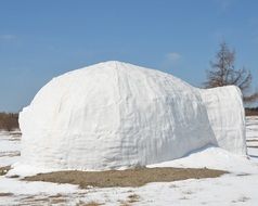 white ice igloo