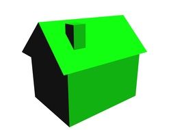 Green house as a clipart