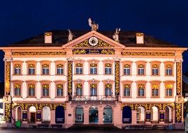 Christmas decoration of the town hall in Gengenbach