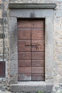 Old Wooden Door With Handle