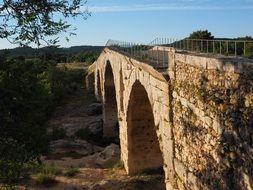 Pont Julien Bridge as a roman stone arch bridge