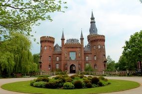 historical castle museum building in bedburg