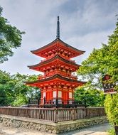 historic building in kyoto in japan