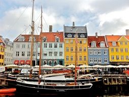 picturesque harbor in copenhagen