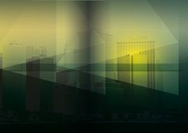background with cityscape