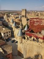 historic old castle in the city