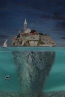 Clip art of Island Of Rab