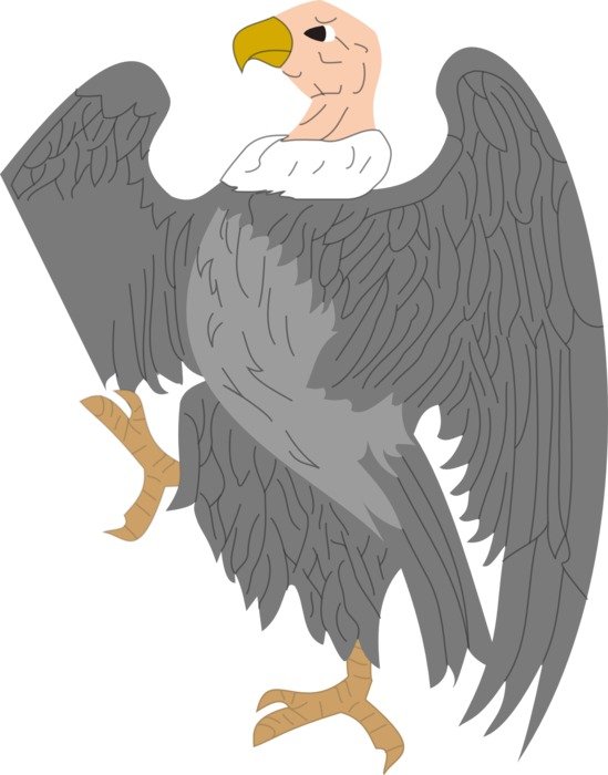 graphic image of a gray eagle