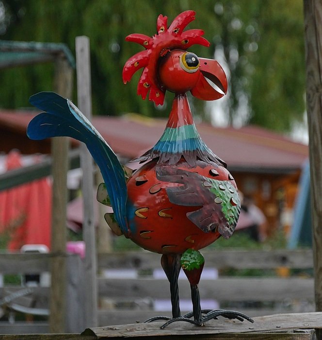 Sheet deco of the rooster
