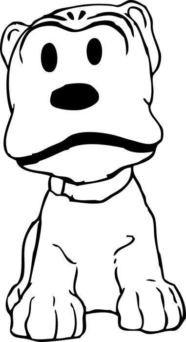İllustration of Cartoon puppy
