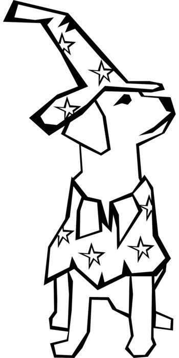 Picture of dog in costume