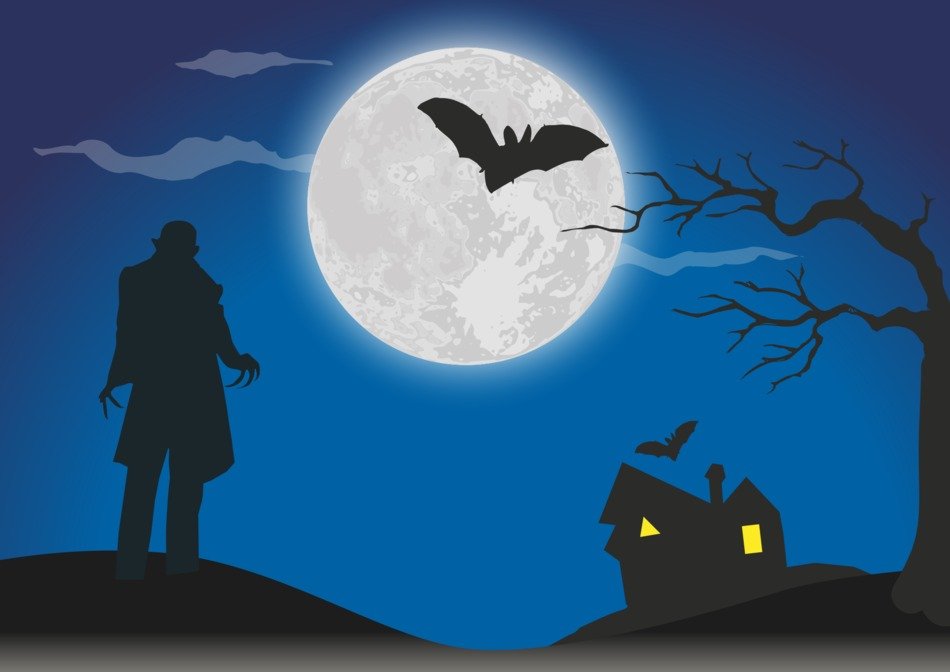 drawings of dracula at night