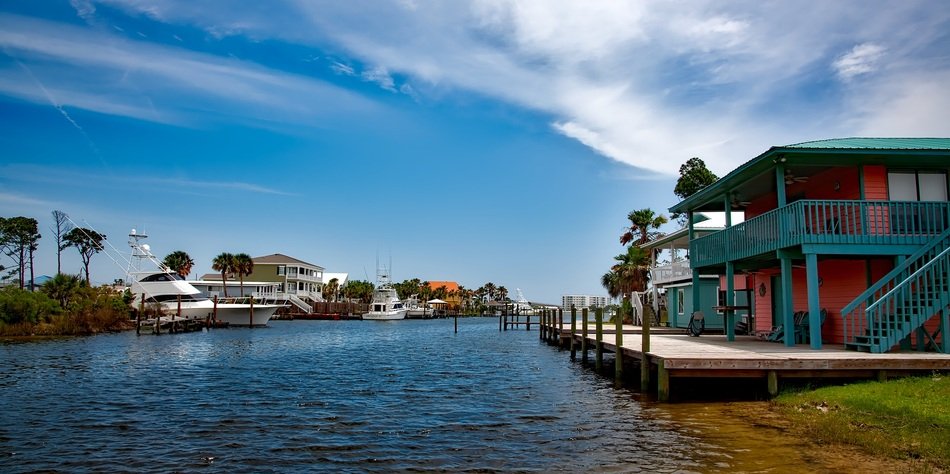Gulf shores in Alabama