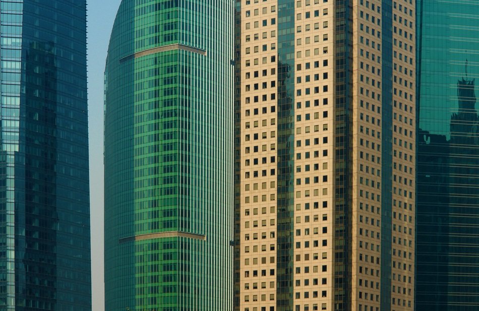 High modern skyscrapers in Hong Kong
