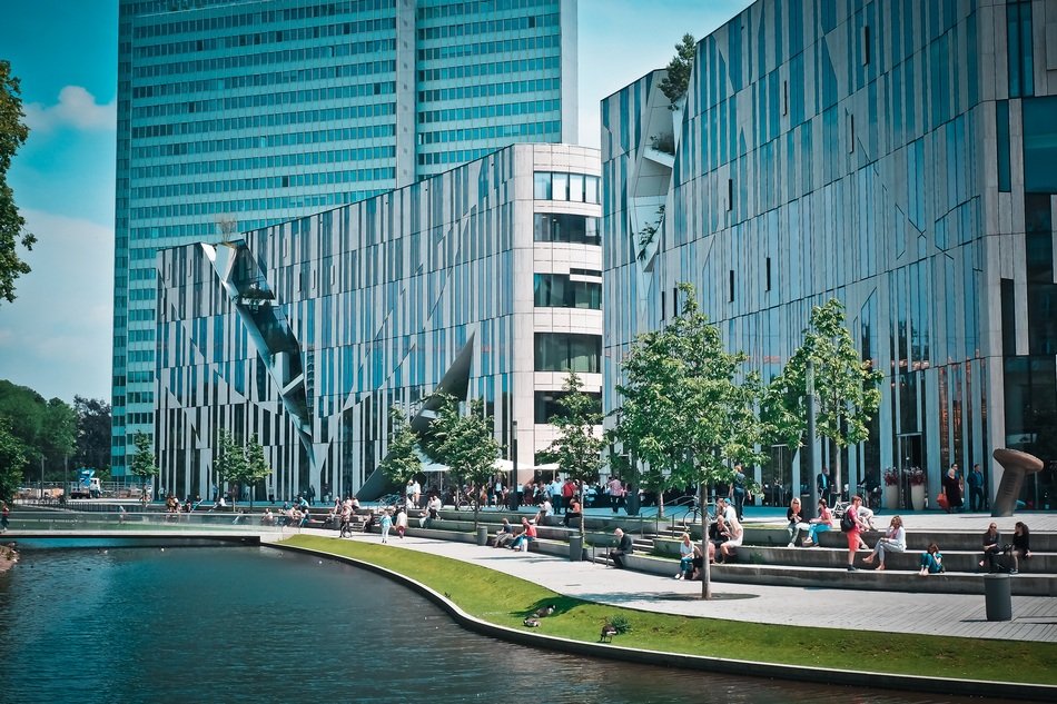kö bow modern building in Düsseldorf