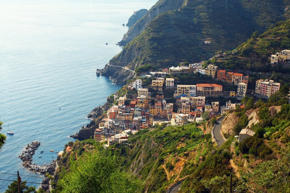 view of Manarola, Italy