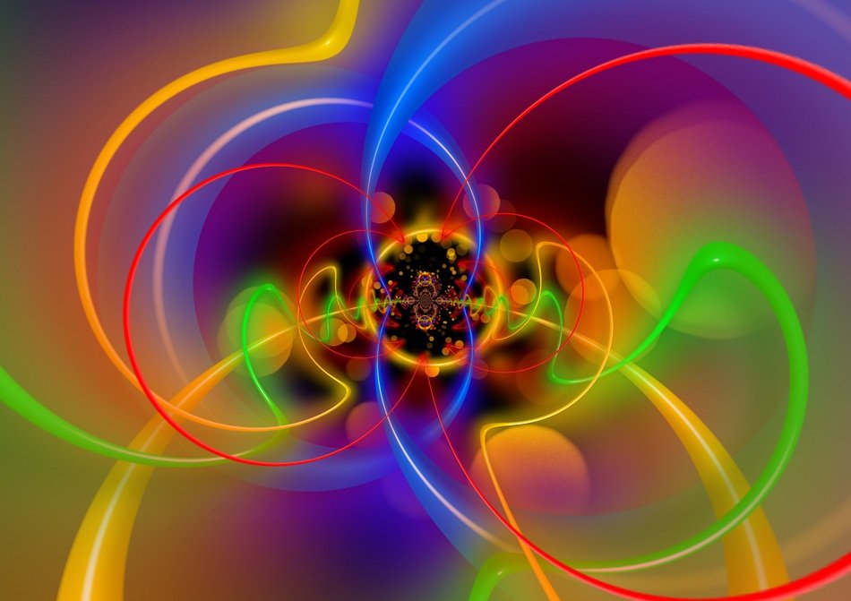 colorful line near the core