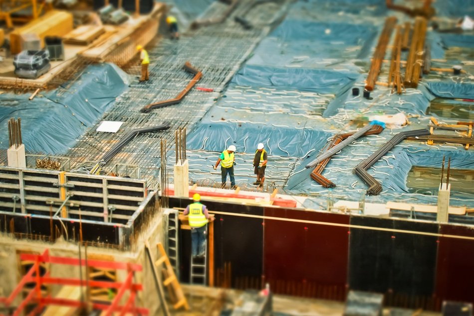 construction site in Düsseldorf