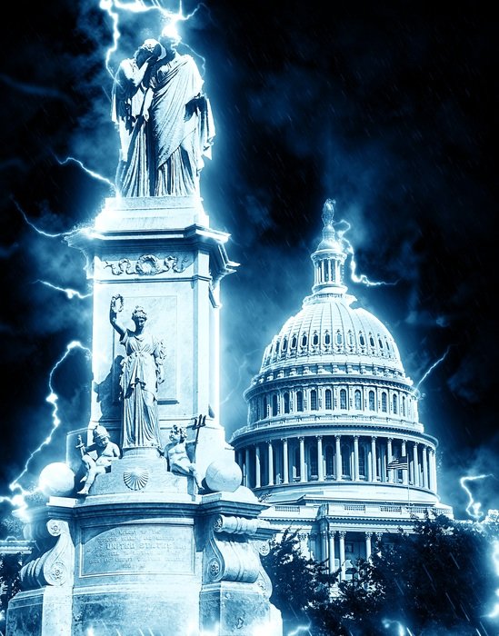sights of washington in bright light