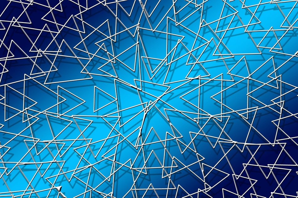 Abstact picture of Triangles as background
