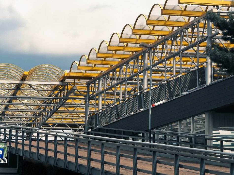 modern car park in düsseldorf