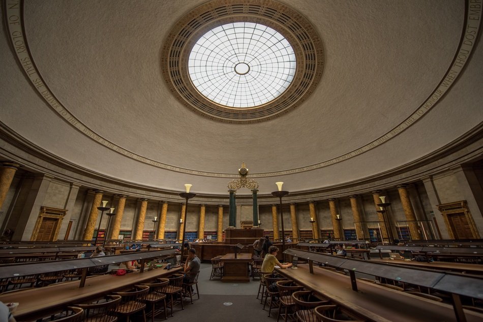 library building in Britain