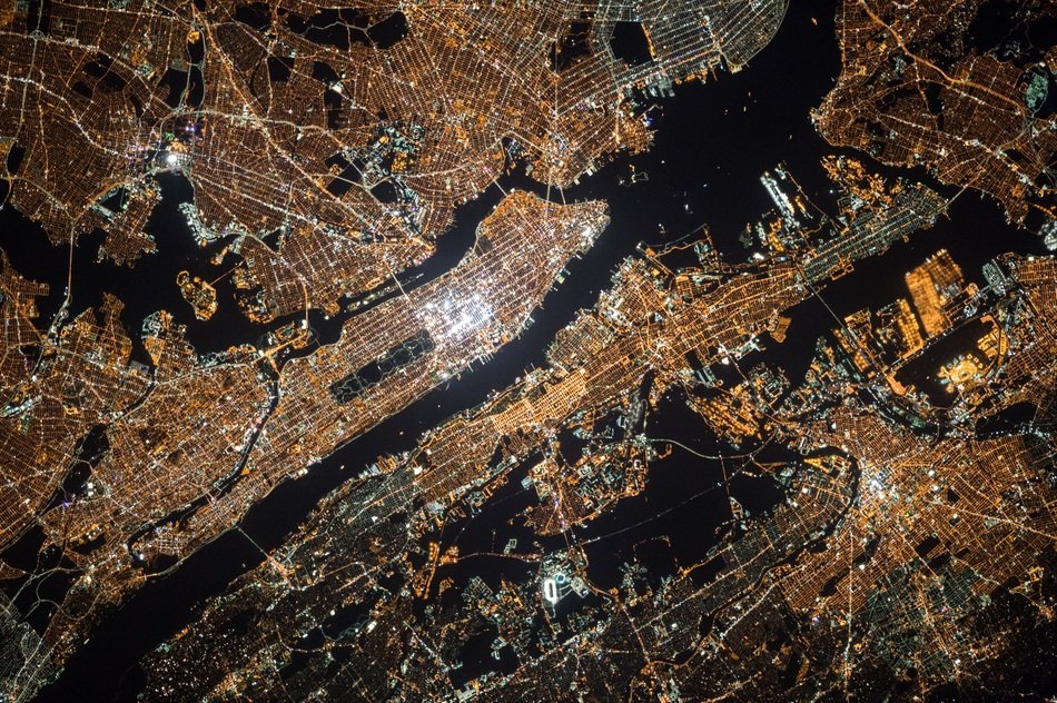 New York City satellite image