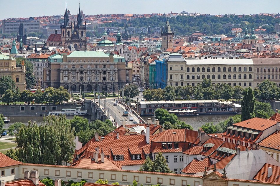 Prague city view
