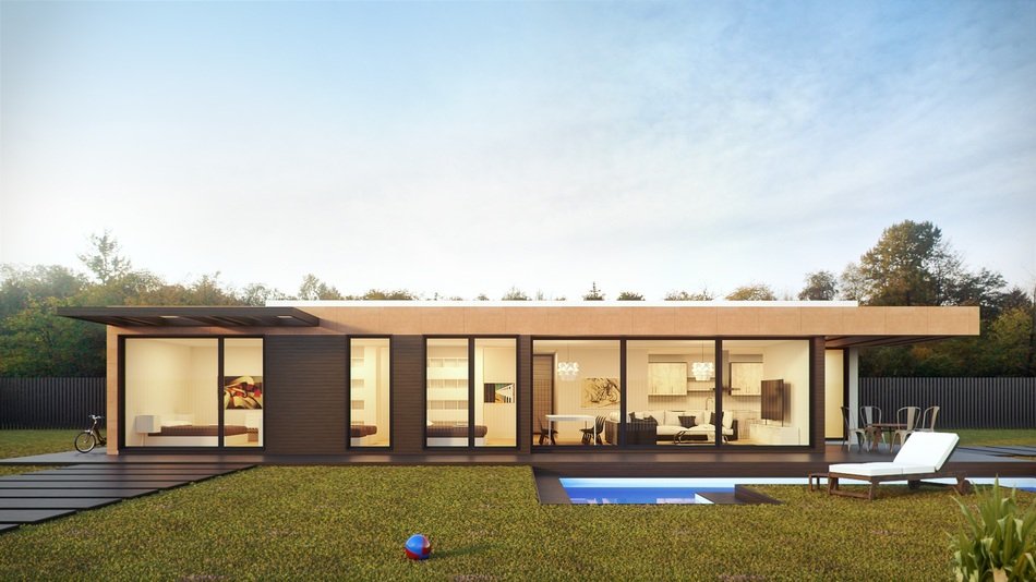 render of external design of building