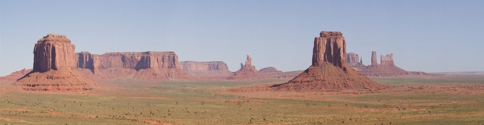 Monument Valley in the desert
