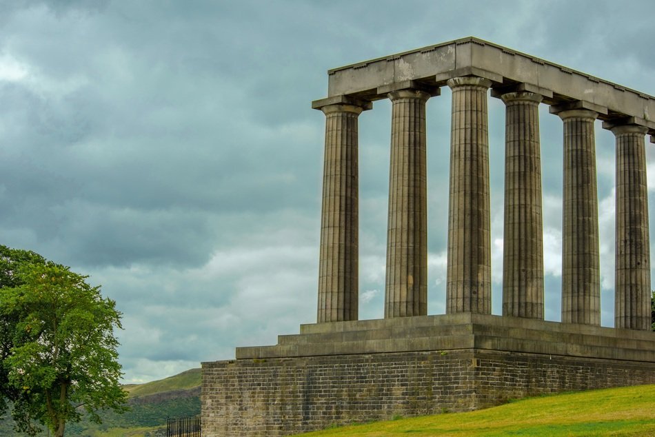 Scottish National Monument on the hill
