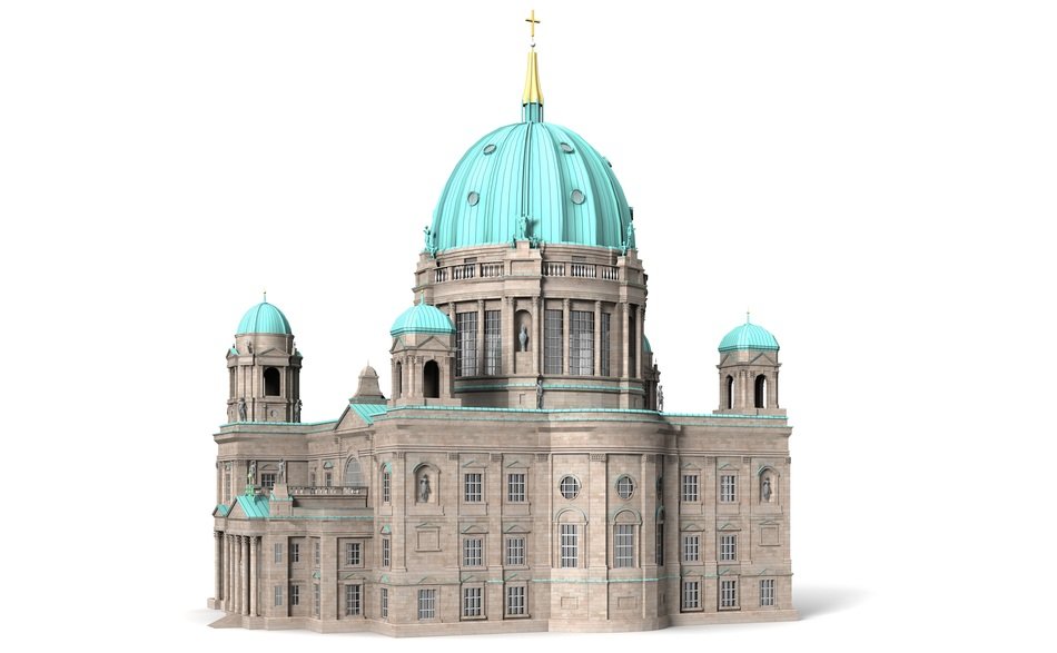blue domed cathedral in berlin