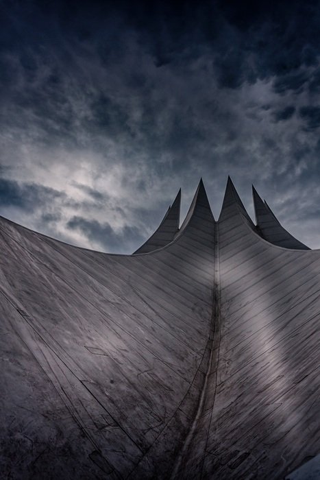 Architecture in Berlin against the sky