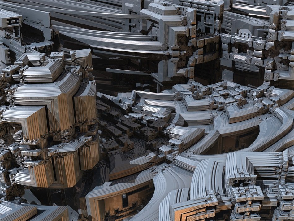 panorama of the industrial part of the city