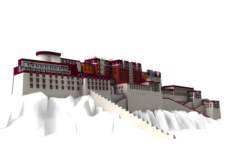 Potala Palace on the hill