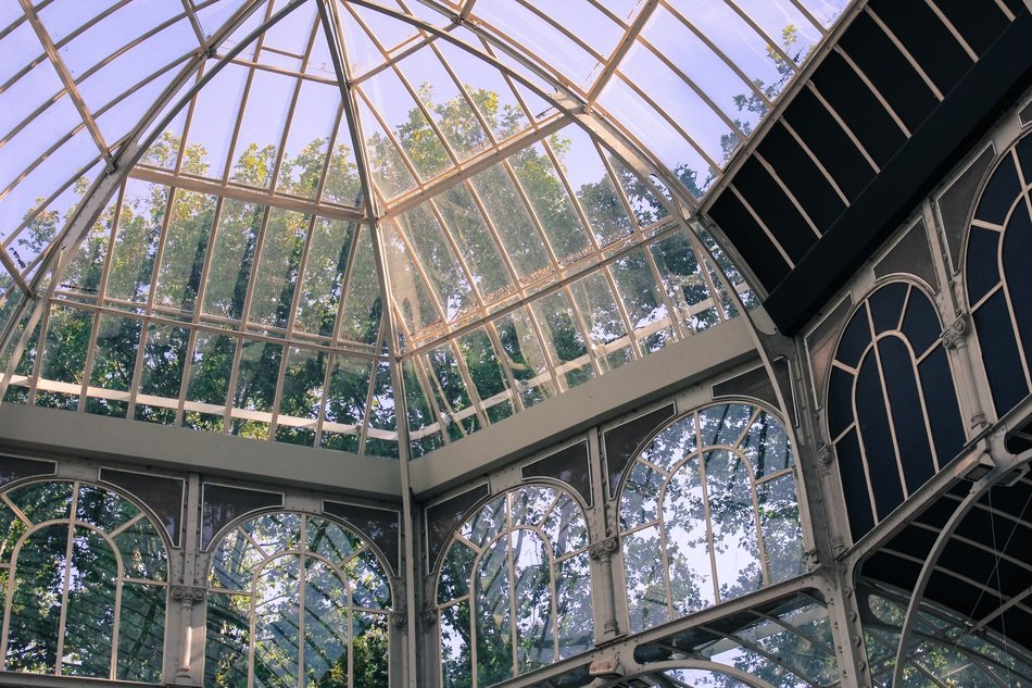 Inside of Glass Palace in Madrid