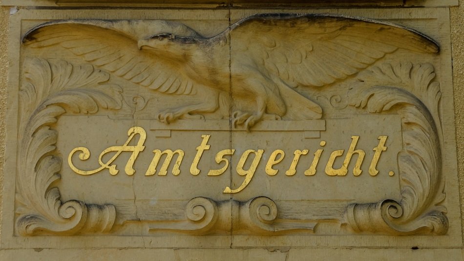historical sign of local magistrates in Germany