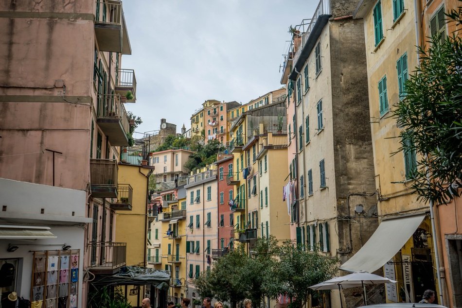 picturesque streets in Cinque Terre