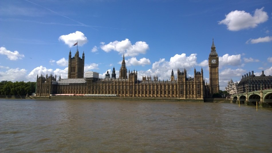 Houses Of Parliament on the banks of the thames