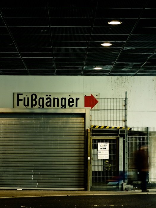 Street sign in urban of Düsseldorf in Germany