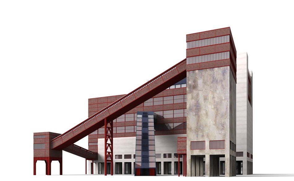 Clipart of architecture of the building on a white background