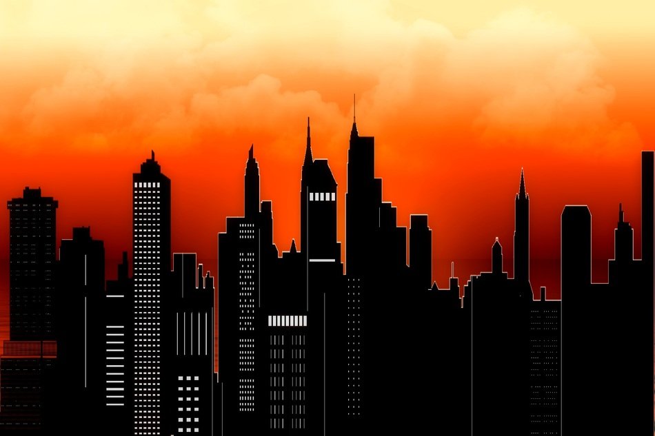 New York Ñity sunset