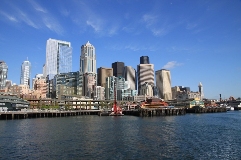 The architecture of the city line of Seattle