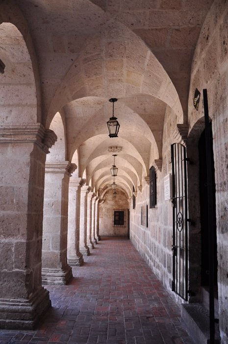 Stone Architecture with the columds Of Peru