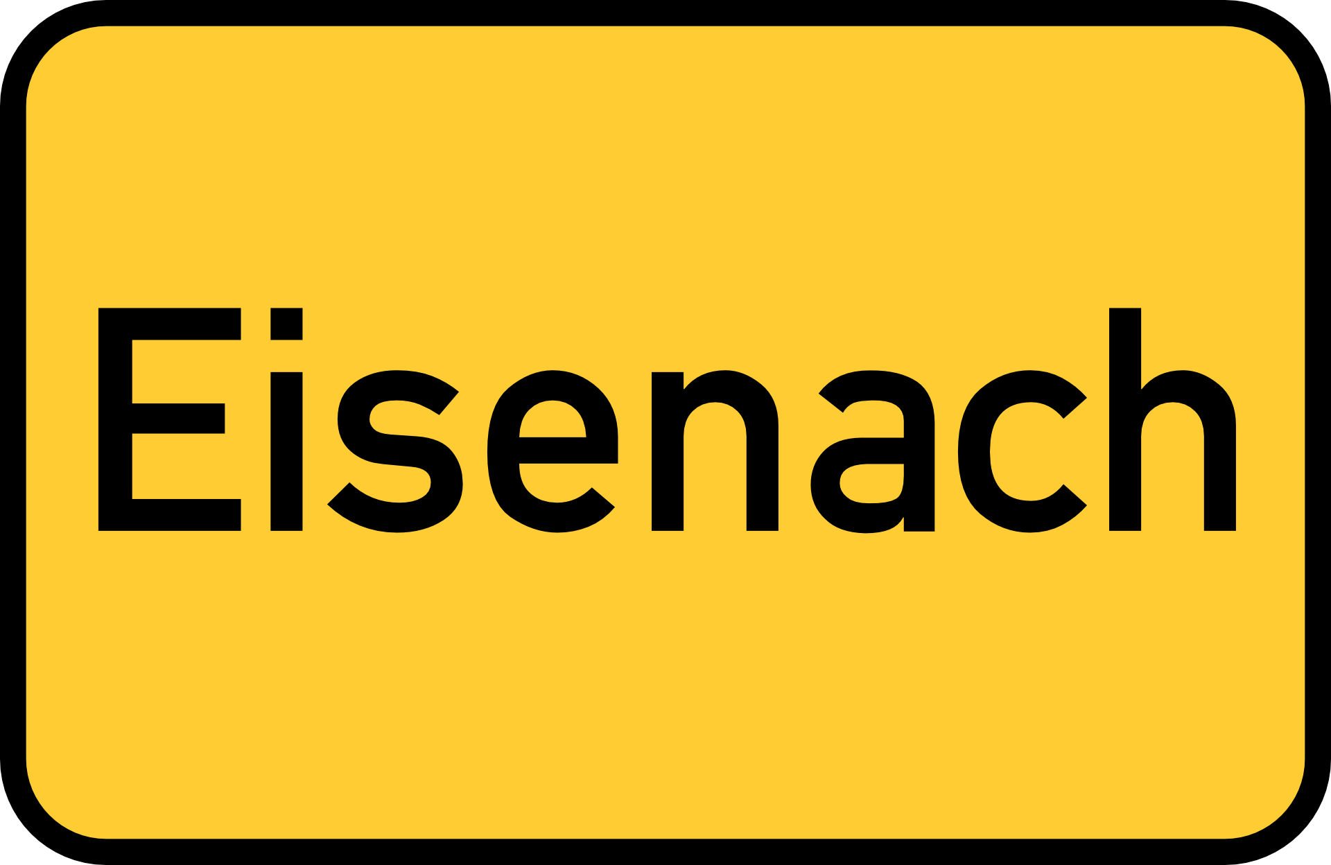  eisenach town sign free image download