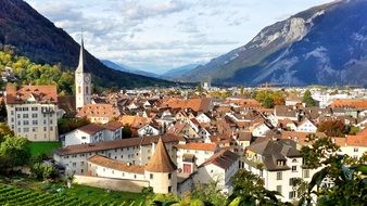 panorama of the oldest Swiss city