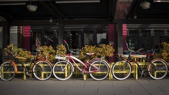 parked bicycles in melbourne