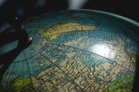 Earth Globe north america