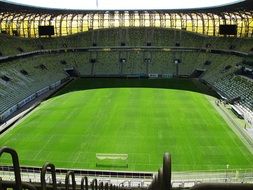 soccer stadium, nobody, poland