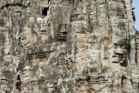 Cambodia Angkor stone relief